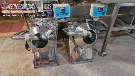 Drageadeira em a�o inox com insuflador de ar quente e com aletas taliscas JHM