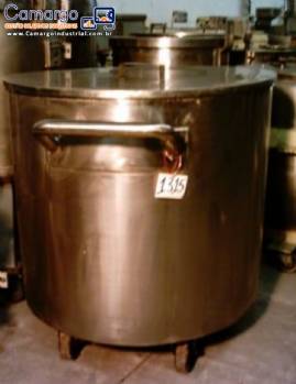 Tanque encamisado em inox 316