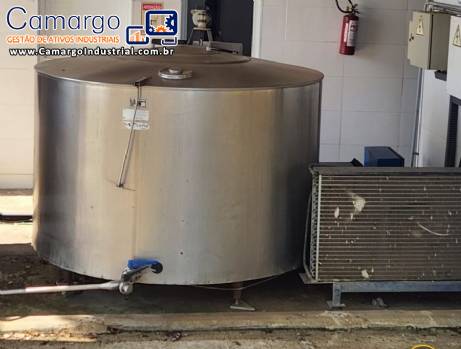 Tanque de expans�o resfriamento para leite latic�nios Plurinox 2500 litros