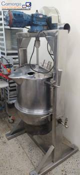 Tacho cozinhador em ao inox encamisado a gs basculante 100 litros