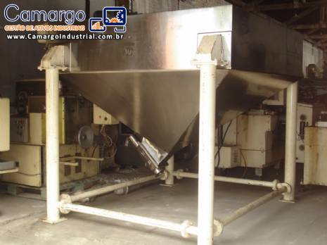 Reservat�rio tronco Piramidal em a�o inox 304