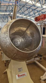 Drageadeira com talisca com bojo em a�o inox Biasinox 100 litros com insuflador