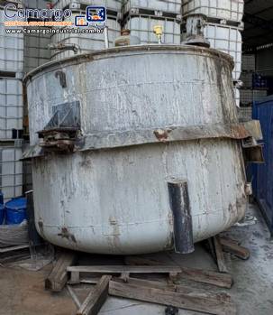 Tanque misturador em a�o inox 10.000 litros e motor de 7,5 CV