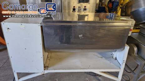 Misturador de p�s 250 L horizontal em a�o inox