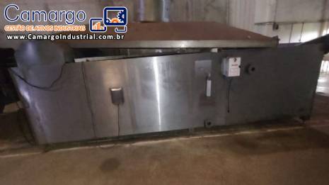 Fritador autom�tico com tanque de gordura para batatas Incalfer