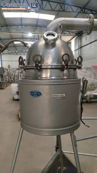 Concentrador extrator destilador  vacuo com condensao em inox para baixos volumes
