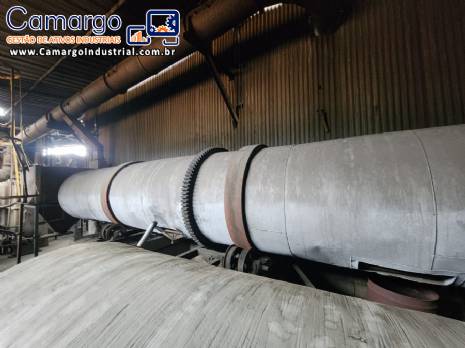 Secador rotativo em ao inox 7,5 metros
