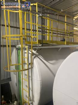 Tanque de armazenamento estacionrio horizontal em ao carbono 40.000 litros