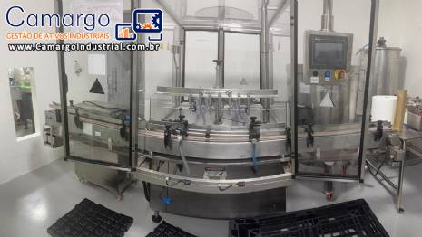 Envasadora linear em inox 7 bicos pist�es WADA